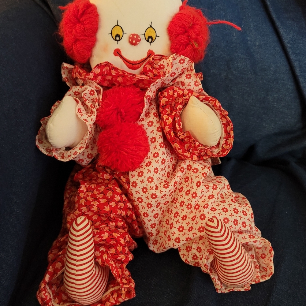Handcrafted vintage clown